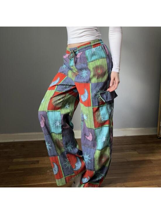 patchwork boho hippie pants - Picture 4 of 5